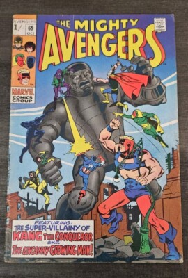 The Mighty Avengers #69 1969 1st app Hyperion, Dr. Spectrum, Nighthawk, Whizzer