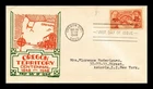 Dr Jim Stamps Oregon Territory Centennial First Day Cover C W George Thermograph