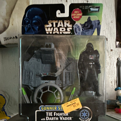 Kenner Star Wars Power of the Force TIE Fighter Gunner Station Darth Vader