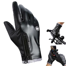 Winter Touchscreen Warm Driving Gloves Leather Gloves Tactical Motorcycle Mitten