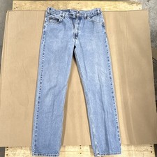 Vintage Orange Tag Levi's Men's Blue Light Wash Regular Straight Cotton Denim
