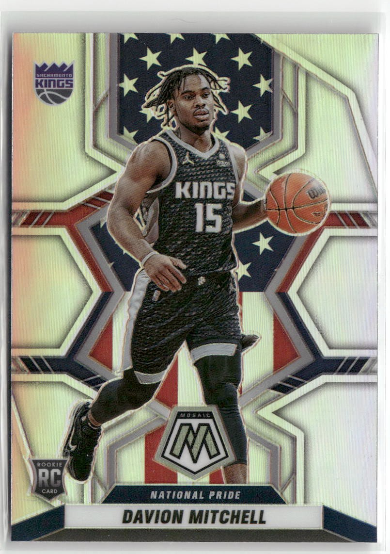 2021-22 Panini Mosaic #254 Davion Mitchell Silver RC ☘️163