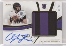 2019 Immaculate Collegiate Premium Rookie 76/99 Clayton Thorson Patch Auto a8r
