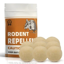 Rodent Repellent Balls – 8 Pack Ultrasonic Pest Defense for Home & Car