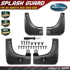 4Pcs Front & Rear Splash Guards Mud Flaps for Kia Sorento 2021-2025 P2F46AKA00