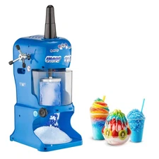 Snow Cone Machine -Electric Block Ice Shaver and Snow Cone Maker with Adjustable