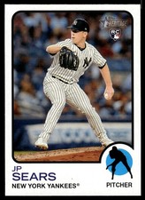 2022 Topps Heritage High Number JP Sears Rookie New York Yankees #529