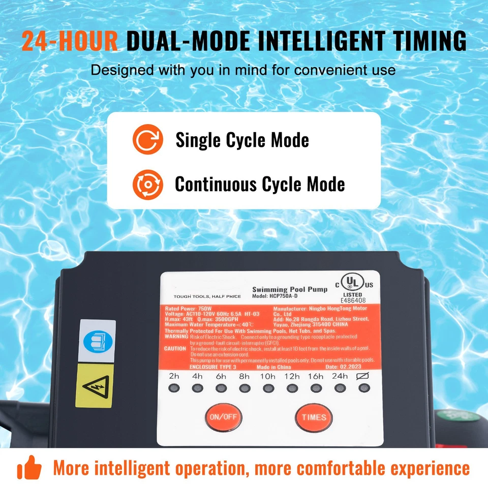 Sand Filter Above Ground with 1 HP Pool Pump 3500 GPH Flow 16" 6-Way Valve - Image 3 of 4