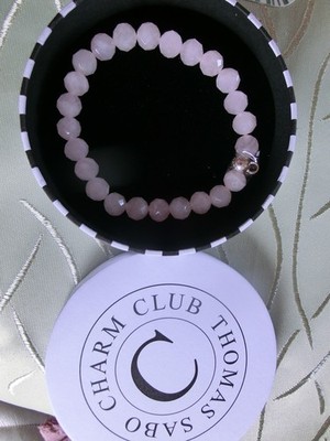 Thomas Sabo Charm Club Rosenquarz Beads Armband X0032-034-9-L19 TS rosa silber
