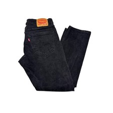 Jeans ajustados negros desgastados Levi Strauss 511 para hombre W33 L30