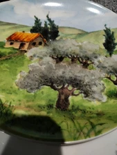 2 Decorative Plates, 1 Is A 2002 Susanne Riette Boston Warehouse Tuscany 