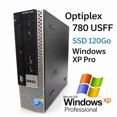 Dell OptiPlex 780 USFF Core 2 Duo E8400 4GB SSD 120GB Windows XP Pro