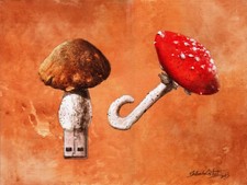 Original Art Painting 9x12 in  - Cuba Cuban Artist LUIS DENNIS GALLARDO CASTRO 2