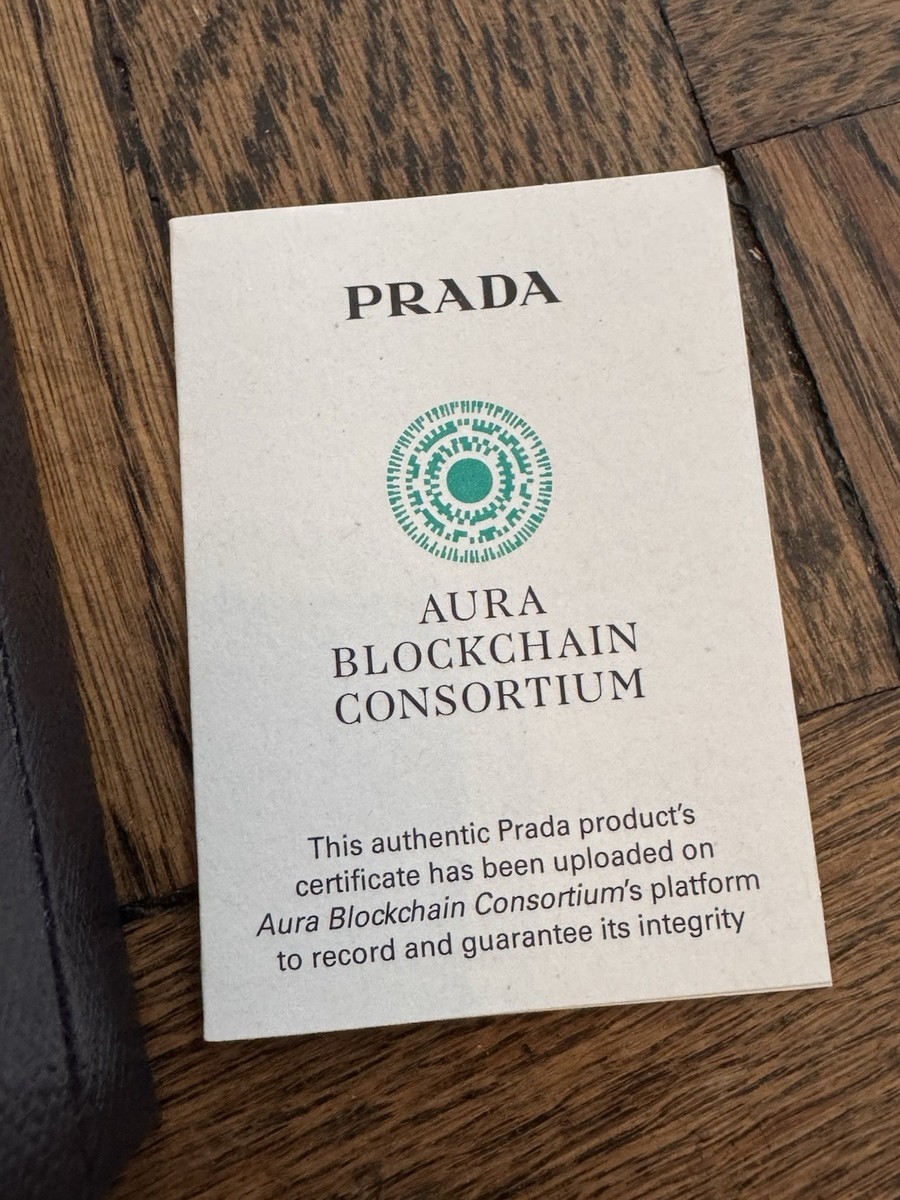Authentic PRADA Milano EMPTY Blue Box + Authenticity Cards 