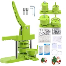 MK.Bear Button Maker Machine - Multiple Sizes 1.25in+2.25in, Kit for DIY Gif...