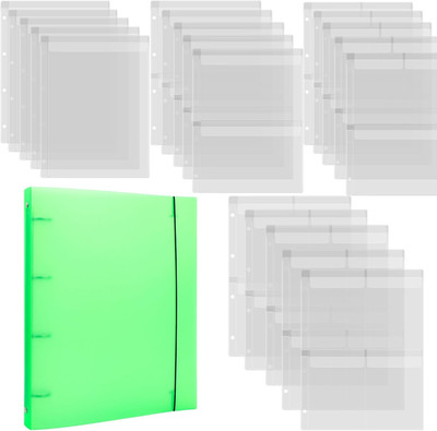 A4 Dies and Stamps Storage  Binder Folder, Page Protectors Pockets Inserts Organ