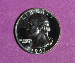 1961- PROOF Quarter Dollar #P34526