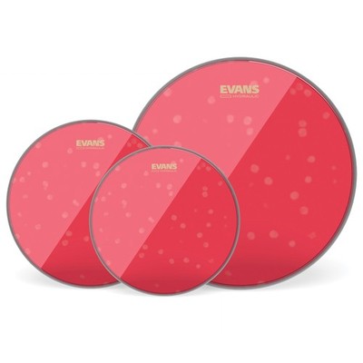 Evans Hydraulic Red Pack (12'', 13'', 16'') with 14'' UV1 Coated Snare Batter
