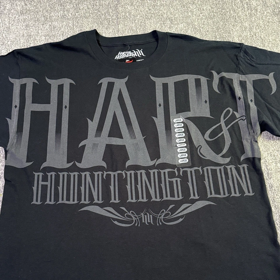 Camisa De Colección Y2K Carey Hart & Huntington Estampado Tatuaje Blanco y Negro Para Hombre’s L Nueva Con Etiquetas Foto 3 de 4