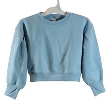 All In Motion Long Sleeve Sweatshirt, Light Blue, Size XS 4/5 , NWT