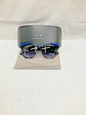 Armani Exchange AX 4064S 8227/8G Black and Blue Frame Sunglasses- NEW w/CASE 