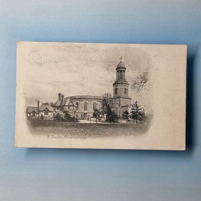 Shrewsbury Postkarte um 1905 Shropshire St. Tschad Pfarrkirche