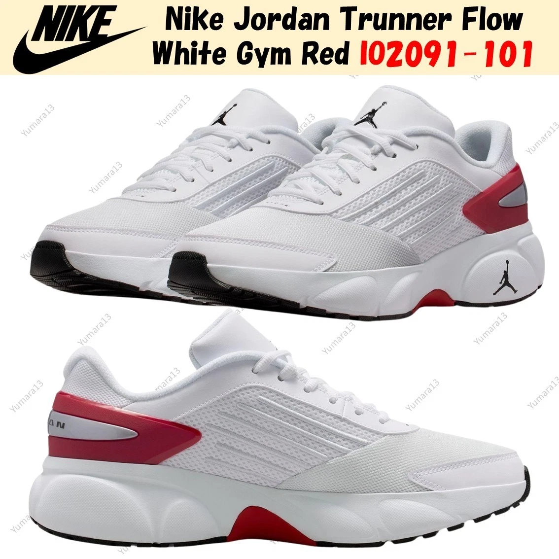 a Las mejores ofertas en Jordan Trunner Flow White Black Gym Red | eBay