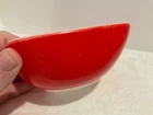 12oz Red Pyrex Hostess Square Bowl #410 vintage kitchen