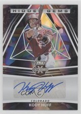 2022 Panini Elite Extra Edition Hidden Gems Black Kody Huff #HG-KH Auto 6ks