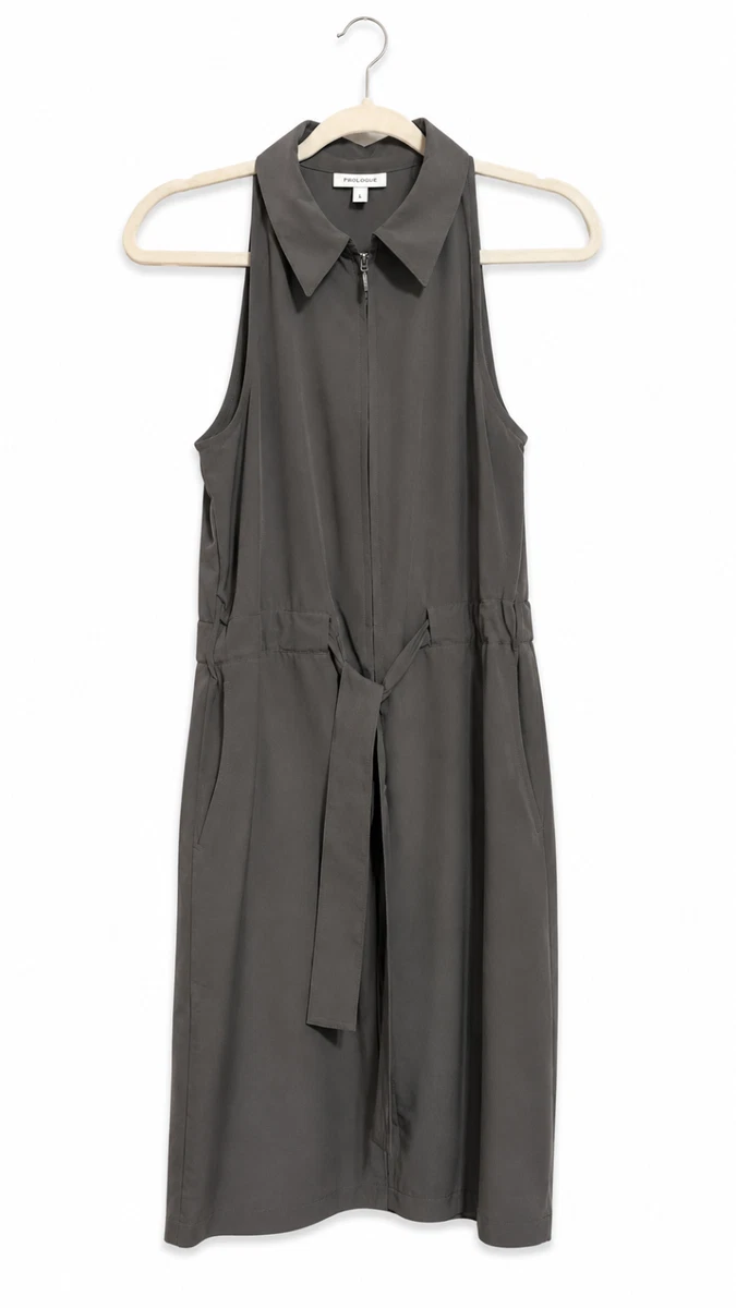 prologue shirt dress Prologue Black Long Sleeve Shirt Dress