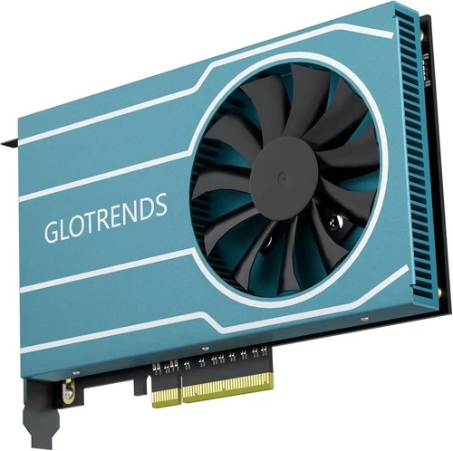GLOTRENDS PA44 Quad M.2 NVMe to PCIE 4.0 X8 PCIe Bifurcation Function, Win/Mac/L