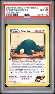 Rocket's Snorlax 33/132 Gym Heroes 1st Edition