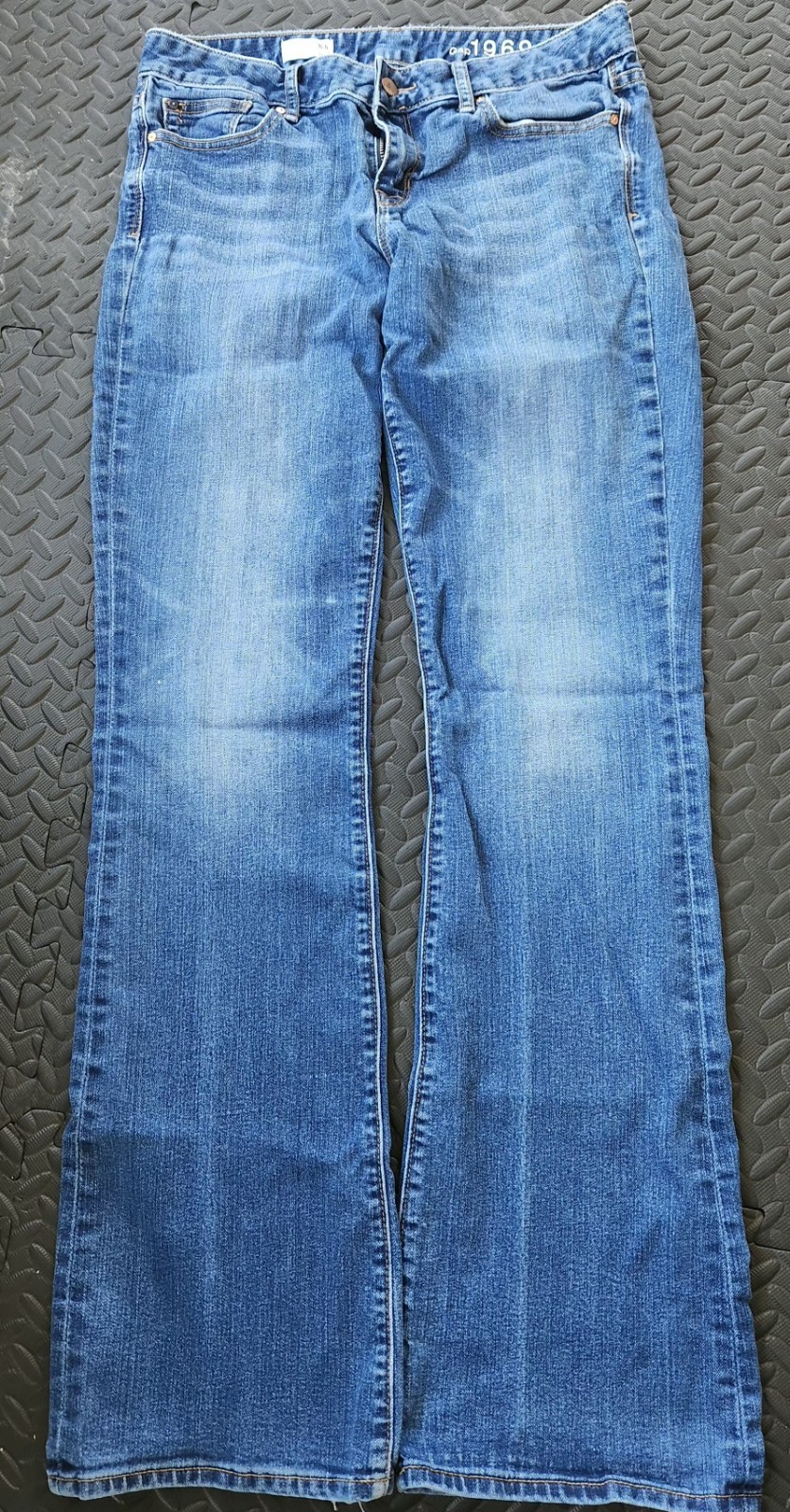 Vintage Gap Jeans Women's Sz 30L Blue Light Wash Curvy Low Rise Boot Cut Jeans