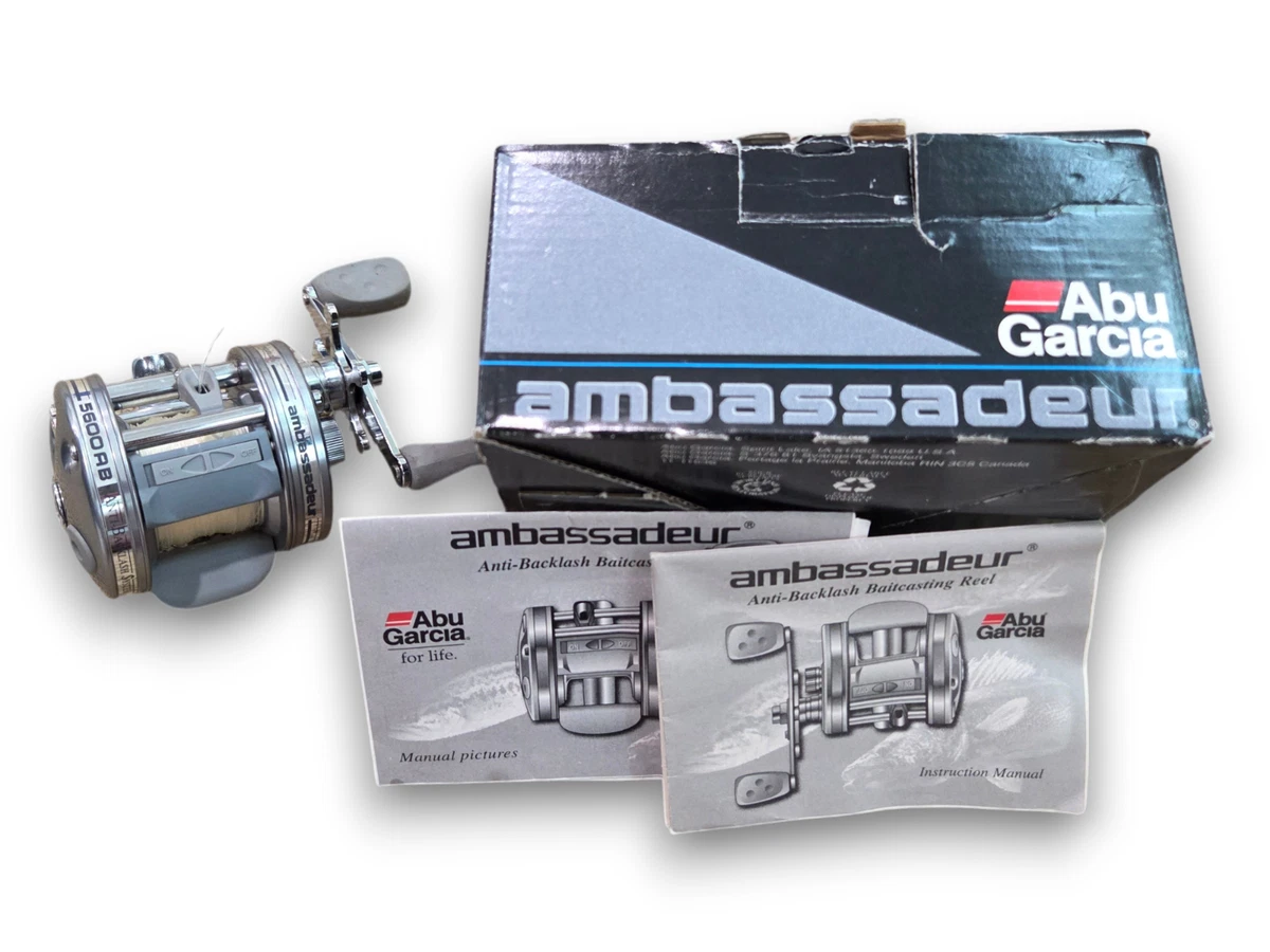 abu garcia ambassadeur 5600ab manual Abu Garcia Ambassadeur 5600AB Silver Bait Cast Fishing Reel Anti Backlash  5.3:1
