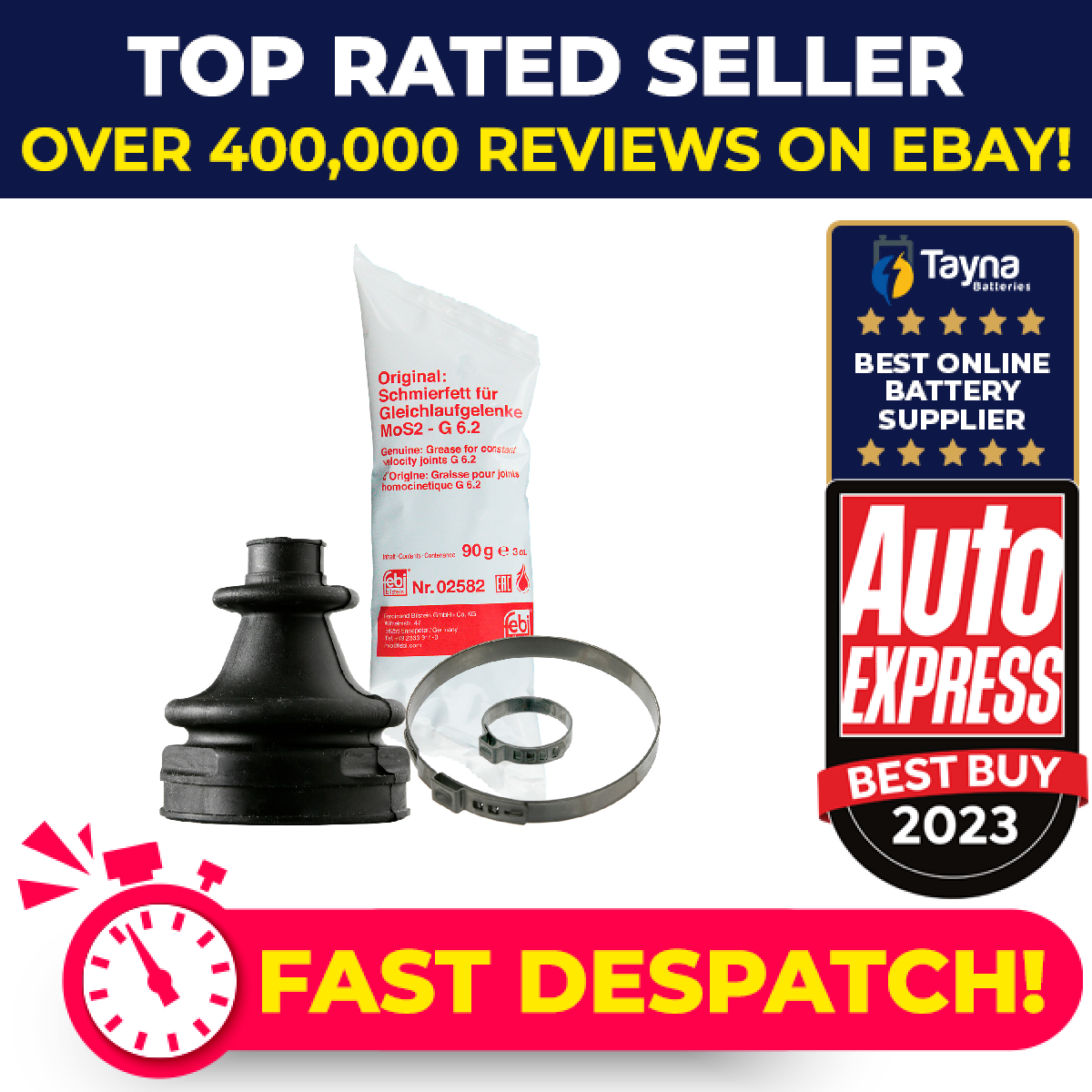CV Joint Boot fits FORD FIESTA Mk4 1.4 Front Inner 97 to 02 C.V. Driveshaft Febi