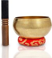 Holistic 6-Inch Tibetan Singing Bowl with Mallet - Resonant Sound for Healing
