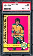 1972 O-PEE-CHEE - #284  RICK SMITH IA - PSA 7 NM - OPC