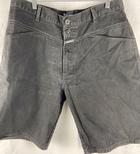 Marithe Francois Girbaud Shorts Mens 38 Black Denim Bermuda Baggy Fit Y2k