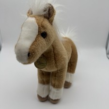 Aurora Miyoni Horse Plush Tan White Stuffed Animal 10 Realistic Pony Toy