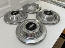 Chevy Dog Dish Hubcaps 1966 1967 Oem Chevelle Malibu Camaro Nova 10.5 Inch Set 4