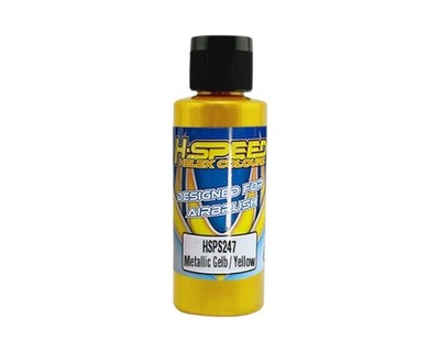 H-SPEED Lexan Airbrush Farbe 60ml Metallic Gelb HSPS247 