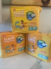 well beginnings Diaper Size 3 Pack Of 3 32 Count 