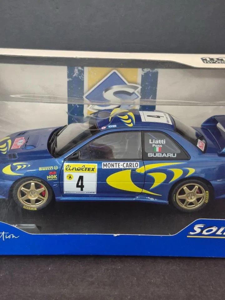 RARO 1:18 Solido Subaru Impreza #4 Rally Monte Carlo Piero Liatti Pons 1997 Win Foto 2 de 4