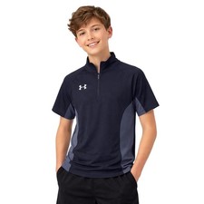 Under Armour Boys Squad Short Sleeve  Zip Apparel - Water Repellent YMD