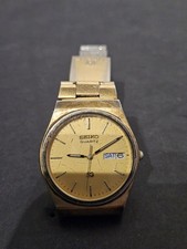 Orologio Seiko SQ Uomo 36mm Tono Oro - Non Testato