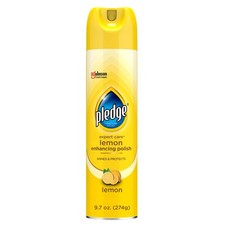 Pledge Enhancing Polish, Furniture Wood Spray, Lemon Pack of 1,