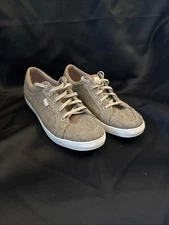KEDS Women's Tan Center II Marled Memory Foam Lace-Up Sneakers SZ 8, Never Worn