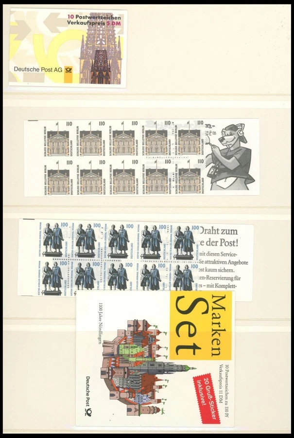 MARKENHEFTCHEN 1958-2000, Slg. von 74 verschiedenen postfrischen Marke - Bild 3 von 3