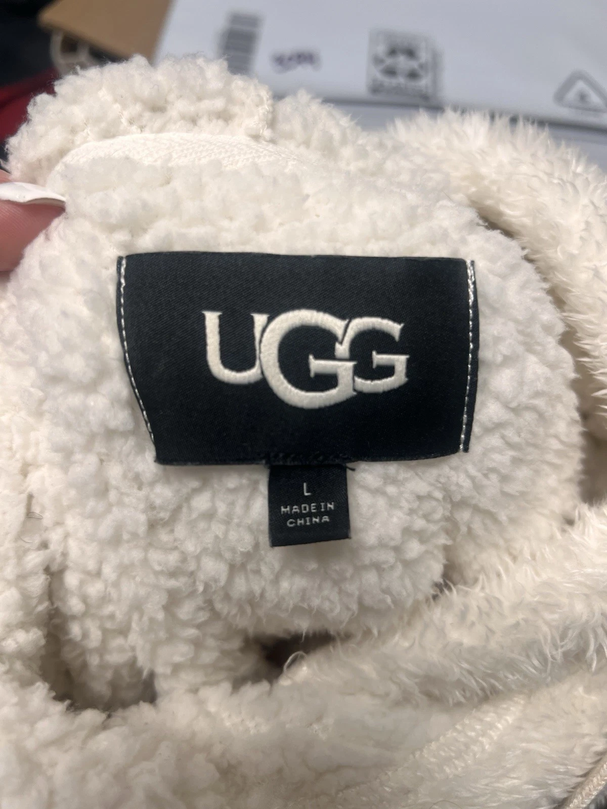OFF WHITE Felpa con cappuccio pullover UGG taglia L