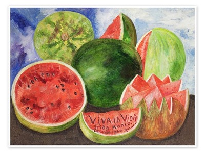 Poster Viva la vida, 1954 - Frida Kahlo